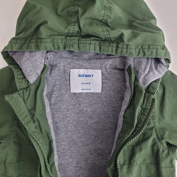 OLD NAVY 18-24mos toddler lined fatigues cargo jacket - Picture 3 of 5